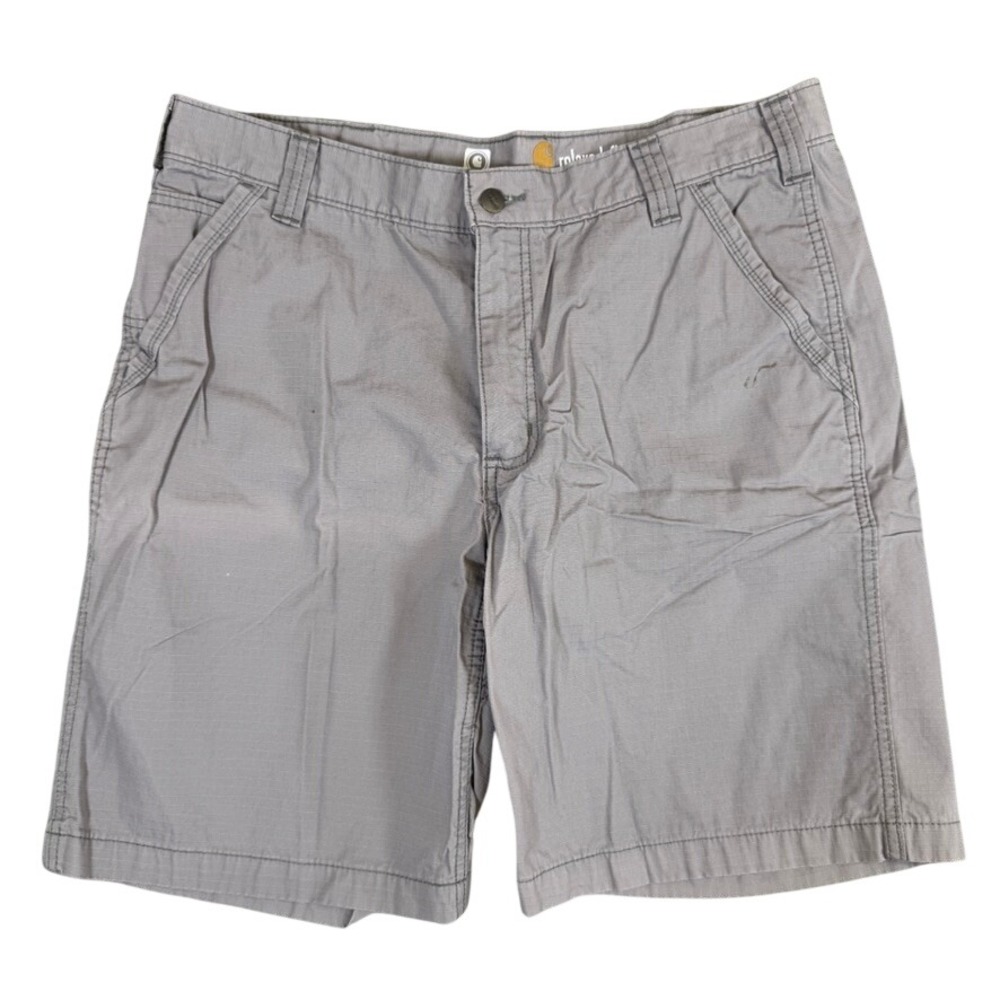 Carhartt Force Relaxed Fit Ripstop Cargo Shorts Mens 38 Gray 103021 066